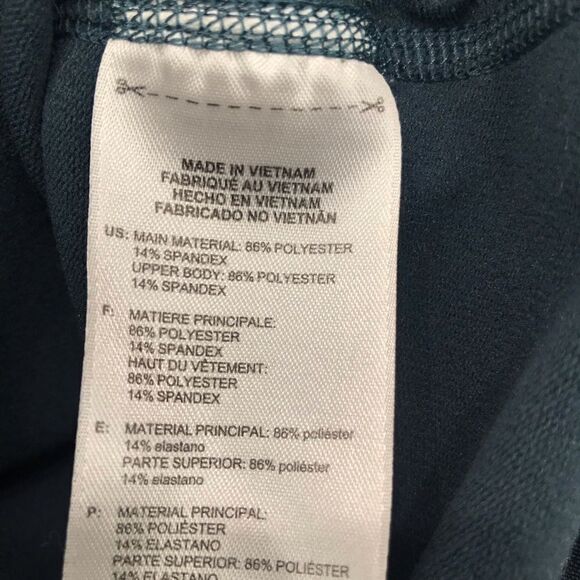 Adidas Climawarm Teal Nordic Pattern Half Zip Thumbhole Running Pullover - Picture 14 of 15